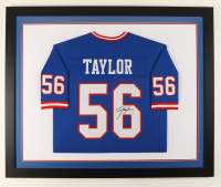Lawrence Taylor Signed Custom Framed Jersey Display (JSA) at PristineAuction.com