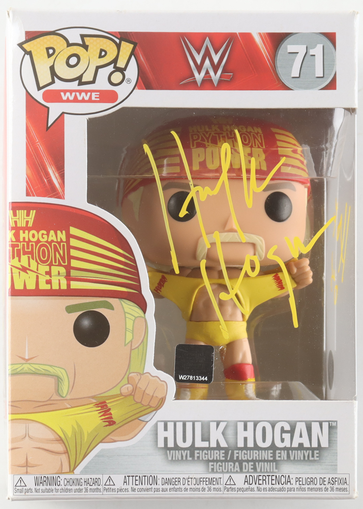 Hulk Hogan Signed WWE #71 Hulk Hogan Funko Pop! Vinyl Figure Inscribed "HOF 05" (AWM) at PristineAuction.com Hulk Hogan Signed WWE #71 Hulk Hogan Funko Pop! Vinyl Figure Inscribed "HOF 05" (AWM) at PristineAuction.com