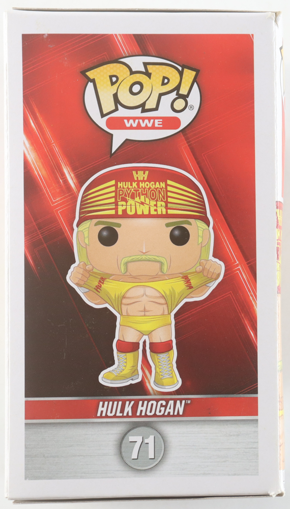 Hulk Hogan Signed WWE #71 Hulk Hogan Funko Pop! Vinyl Figure Inscribed "HOF 05" (AWM) at PristineAuction.com Hulk Hogan Signed WWE #71 Hulk Hogan Funko Pop! Vinyl Figure Inscribed "HOF 05" (AWM) at PristineAuction.com