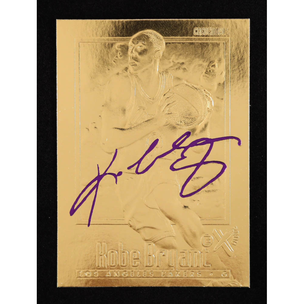 Kobe Bryant 1996-97 Skybox EX-2000 Purple Signature 23Kt Gold RC at PristineAuction.com