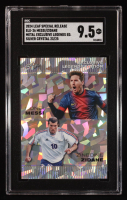 Lionel Messi / Zinedine Zidane 2024 Leaf Metal Special Release Metal Exclusive Legends Silver Crystal #ELE26 #23/25 (SGC 9.5) at PristineAuction.com