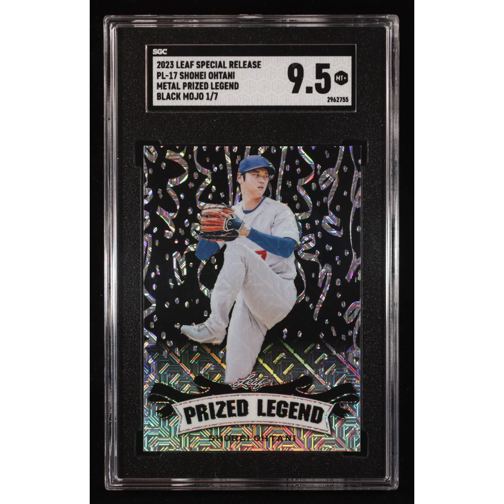 Shohei Ohtani 2023 Leaf Metal Special Release Prized Legend Mojo Black #PL17 #1/7 (SGC 9.5) at PristineAuction.com
