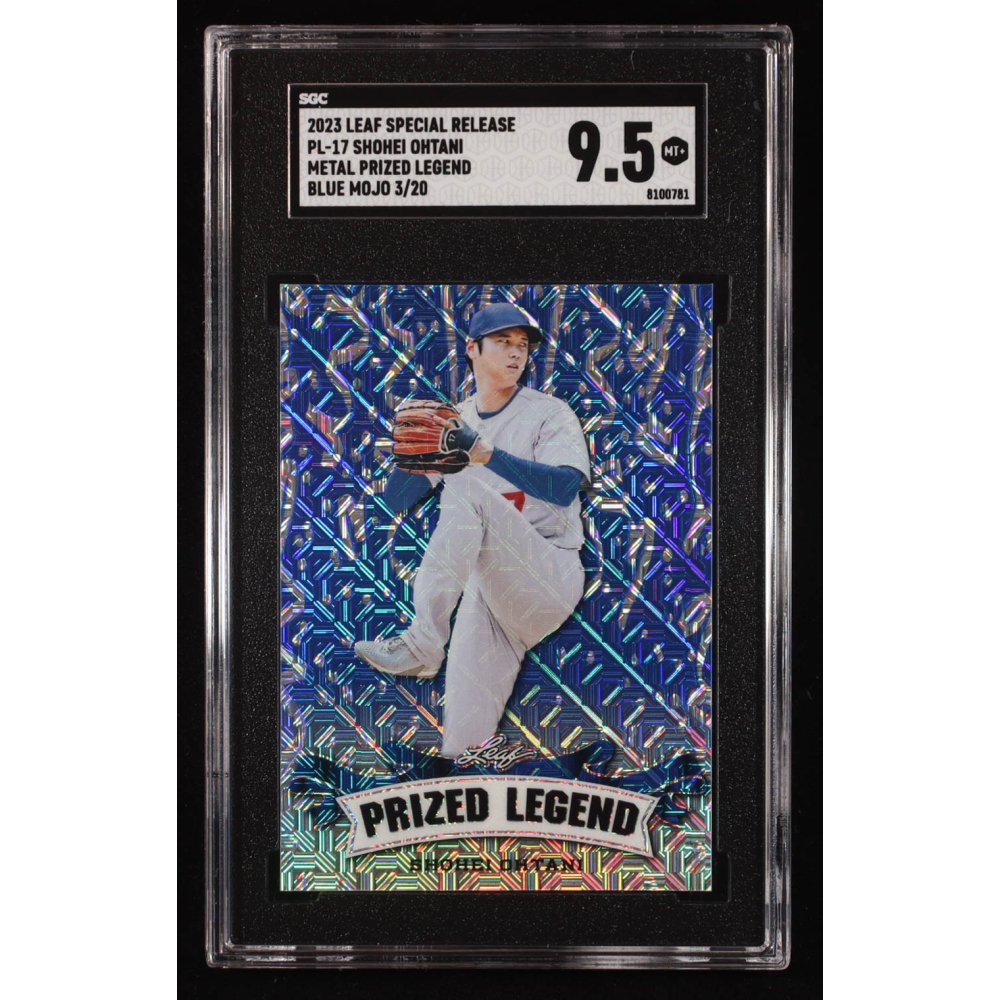 Shohei Ohtani 2023 Leaf Metal Special Release Prized Legend Mojo Blue #PL17 #3/20 (SGC 9.5) at PristineAuction.com
