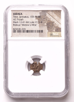 "Widow's Mite" Rare Certified Biblical 2000 Year Old Coin From The Holy Land (NGC) at PristineAuction.com