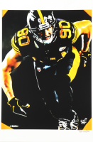 "T. J. Watt" Steelers LE 12x18 Lithograph by Joshua Barton #/500 (PA) at PristineAuction.com