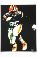 "Myles Garrett" Browns LE 12x18 Lithograph by Joshua Barton #/500 (PA) at PristineAuction.com
