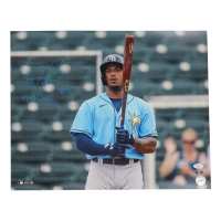 Wander Franco Signed Rays 16x20 Photo Inscribed "El Patr&oacute;n" (Franco & JSA) at PristineAuction.com