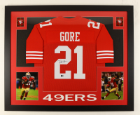 Frank Gore Signed Custom Framed Jersey Display (Beckett) at PristineAuction.com