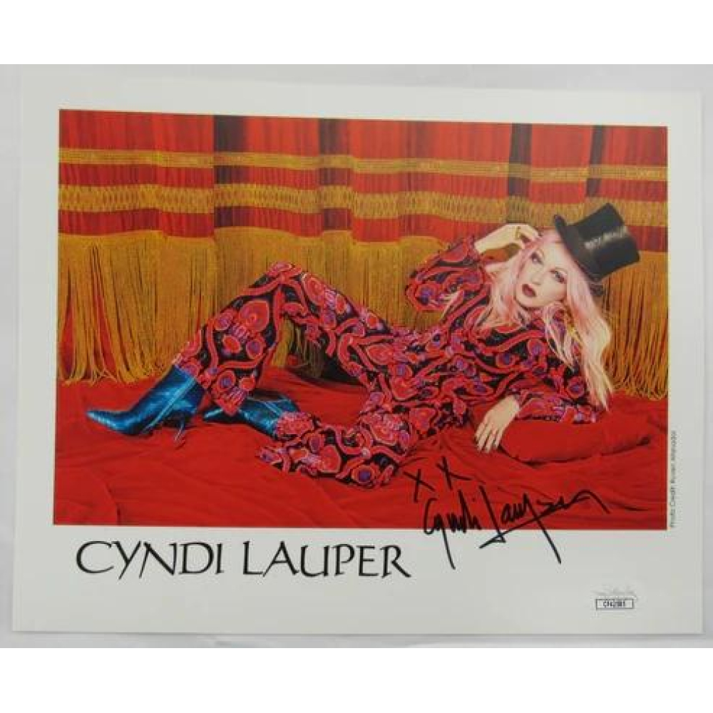 Cyndi Lauper Signed 8x10 Photo (JSA) at PristineAuction.com