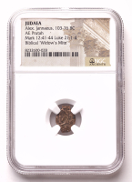 "Widow's Mite" Rare Certified Biblical 2000 Year Old Coin From The Holy Land (NGC) at PristineAuction.com