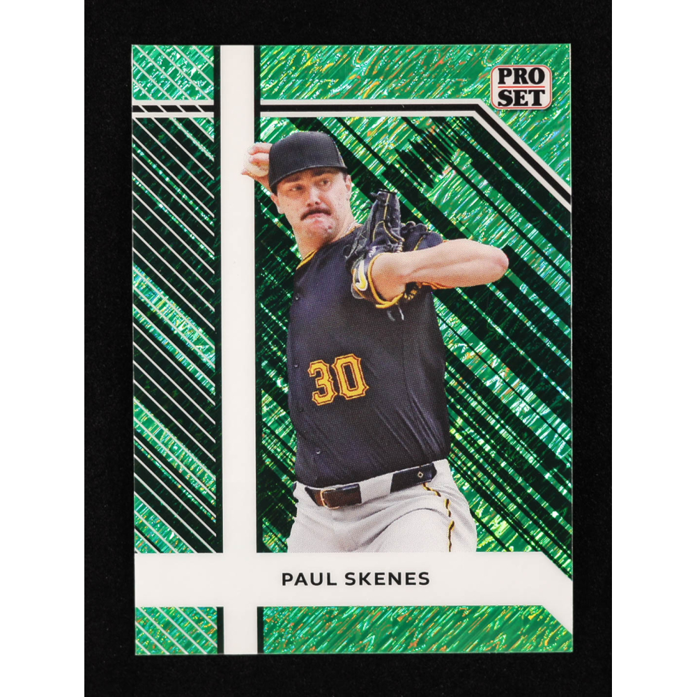 Paul Skenes 2024 Leaf Collective Promo Pro Set Shimmer Green #PSB5 #46/50 RC at PristineAuction.com