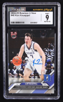 Kon Knueppel Signed 2024-25 Bowman University Now #48 RC (JSA & CGC 9 | Autograph Graded 10) at PristineAuction.com