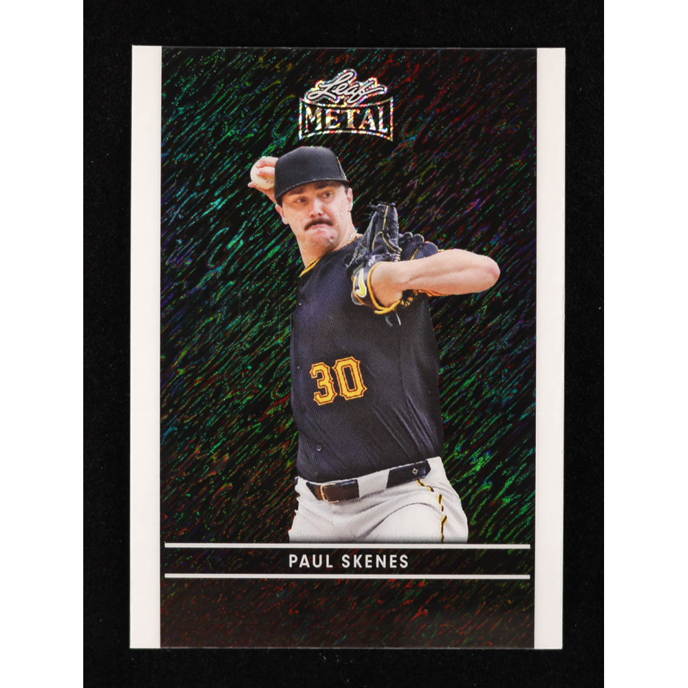 Paul Skenes 2024 Leaf Collective Promo Leaf Shimmer Black #LB5 #03/25 RC at PristineAuction.com