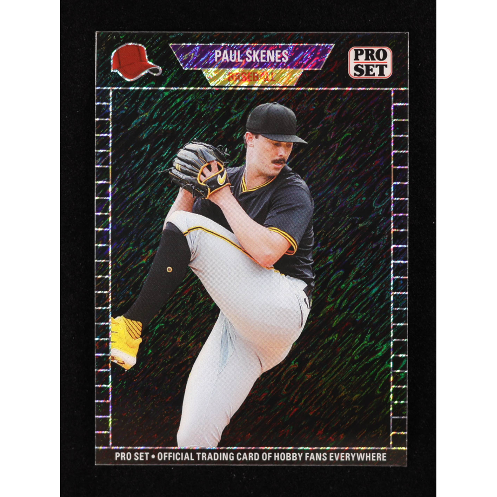 Paul Skenes 2024 Leaf Collective Promo '89 Pro Set Shimmer Black #89B5 #16/25 RC at PristineAuction.com