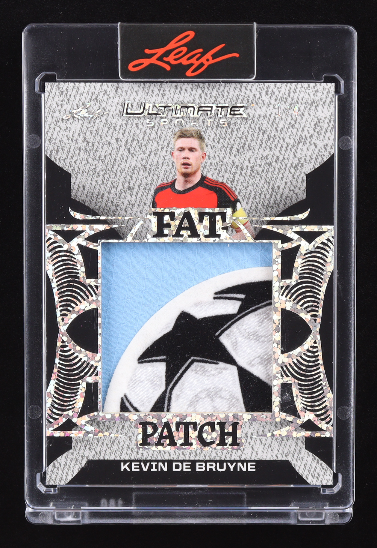 Kevin De Bruyne 2024 Leaf Ultimate Sports Fat Patch Silver Sparkle #UFP29 #1/4 at PristineAuction.com Kevin De Bruyne 2024 Leaf Ultimate Sports Fat Patch Silver Sparkle #UFP29 #1/4 at PristineAuction.com