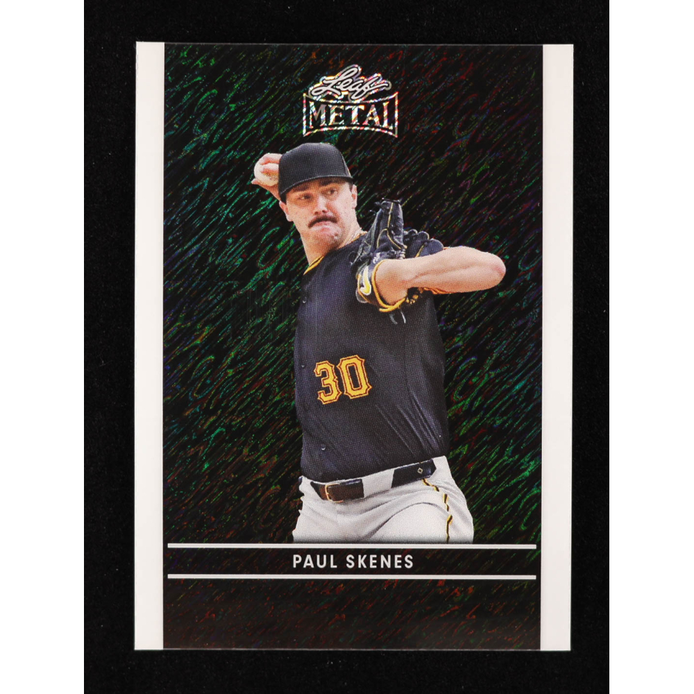 Paul Skenes 2024 Leaf Collective Promo Leaf Shimmer Black #LB5 #23/25 RC at PristineAuction.com