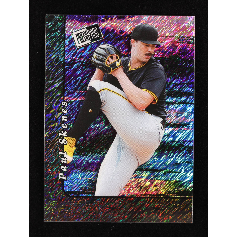 Paul Skenes 2024 Leaf Collective Promotional 2000 Press Pass Black Shimmer #20B-5 #07/25 RC at PristineAuction.com