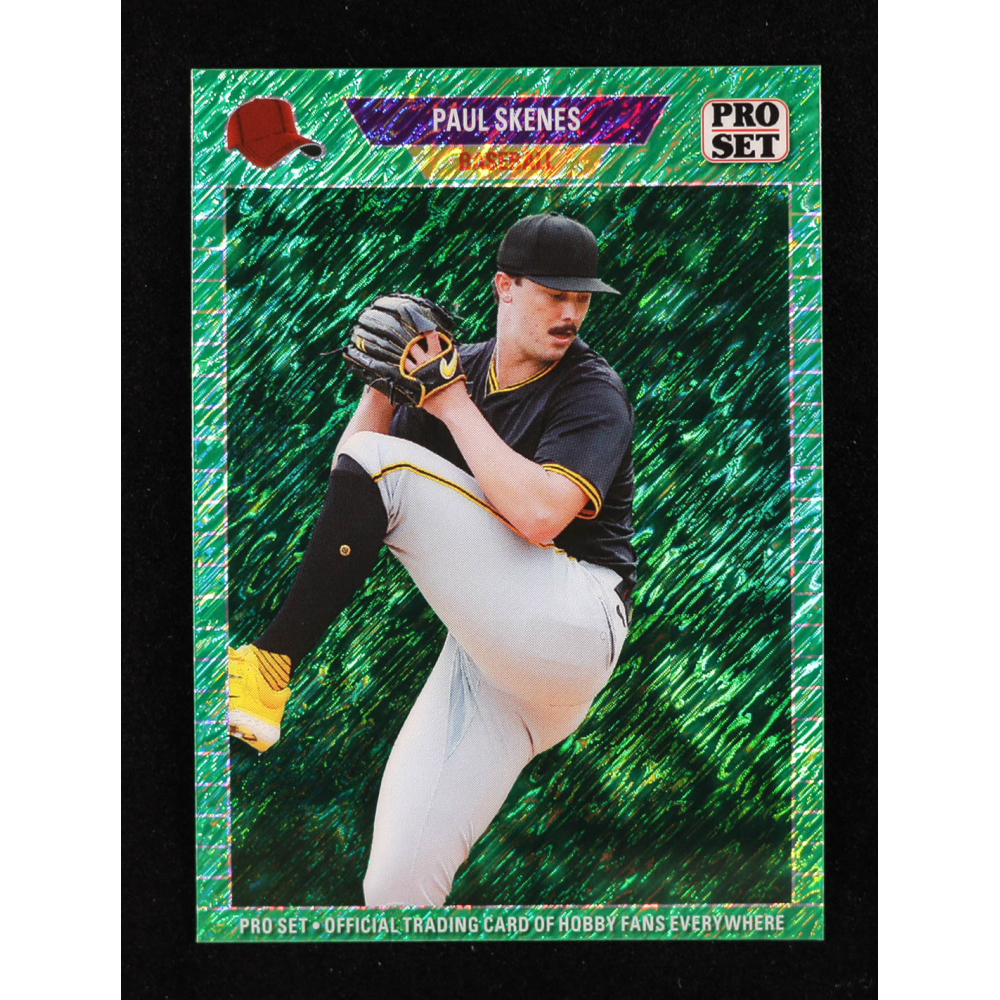 Paul Skenes 2024 Leaf Collective Promo '89 Pro Set Shimmer Green #89B5 #04/50 RC at PristineAuction.com