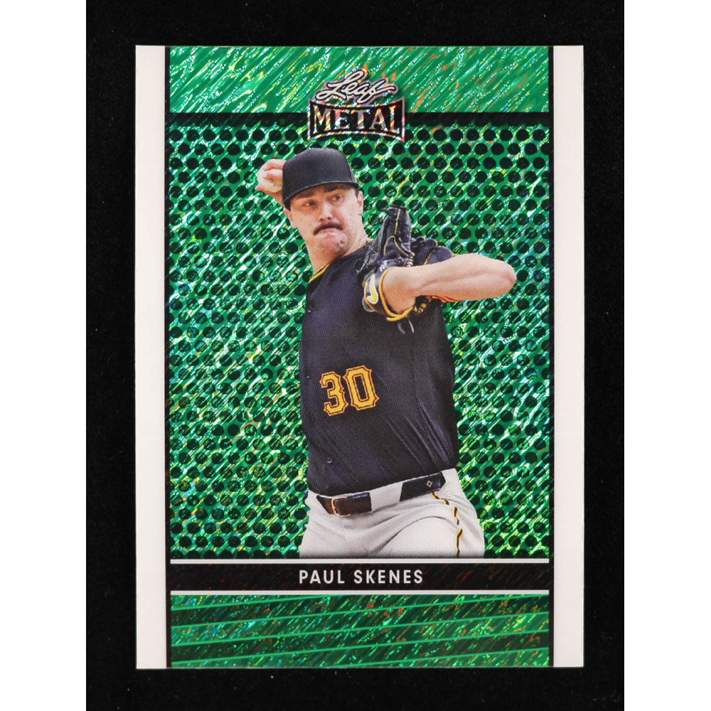 Paul Skenes 2024 Leaf Collective Promo Leaf Shimmer Green #LB5 #38/50 RC at PristineAuction.com