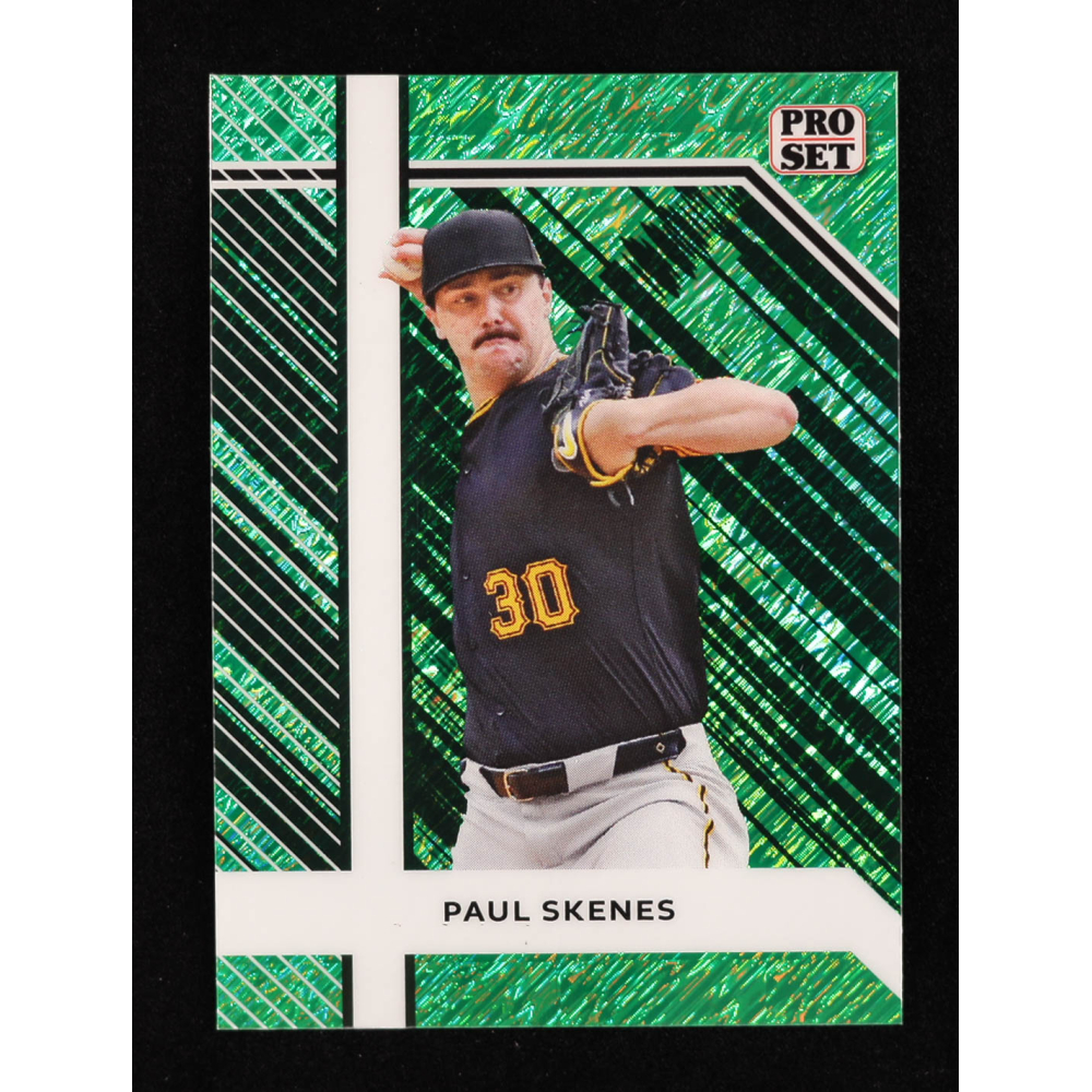 Paul Skenes 2024 Leaf Collective Promo Pro Set Shimmer Green #PSB5 #31/50 RC at PristineAuction.com