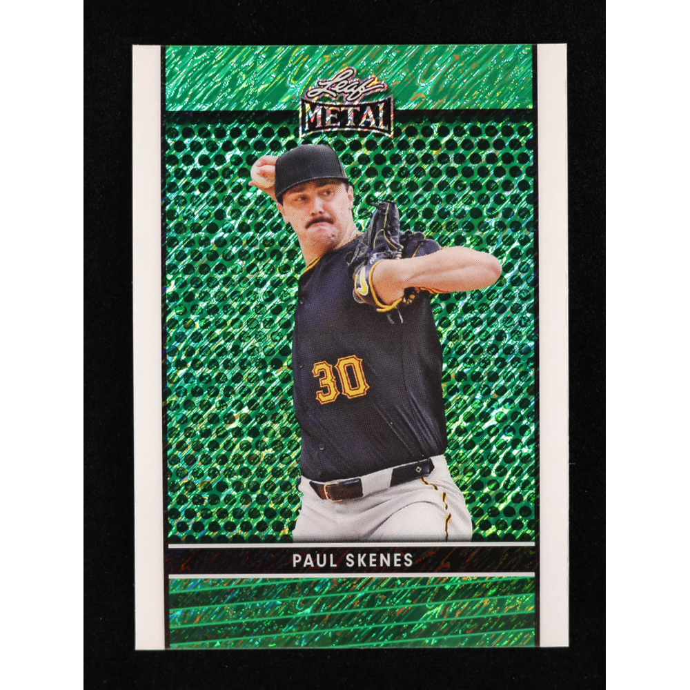 Paul Skenes 2024 Leaf Collective Promo Leaf Shimmer Green #LB5 #21/50 RC at PristineAuction.com