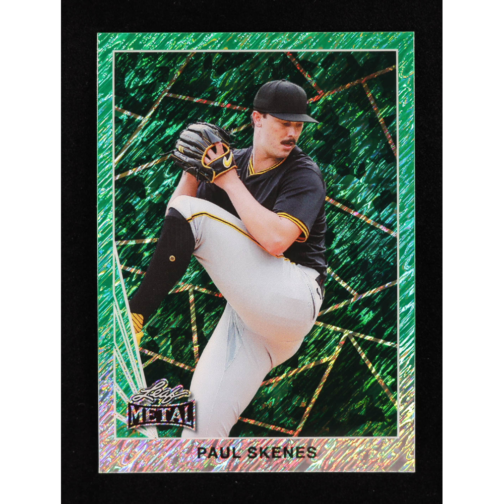 Paul Skenes 2024 Leaf Collective Promo '90 Leaf Shimmer Green #90B5 #16/50 RC at PristineAuction.com