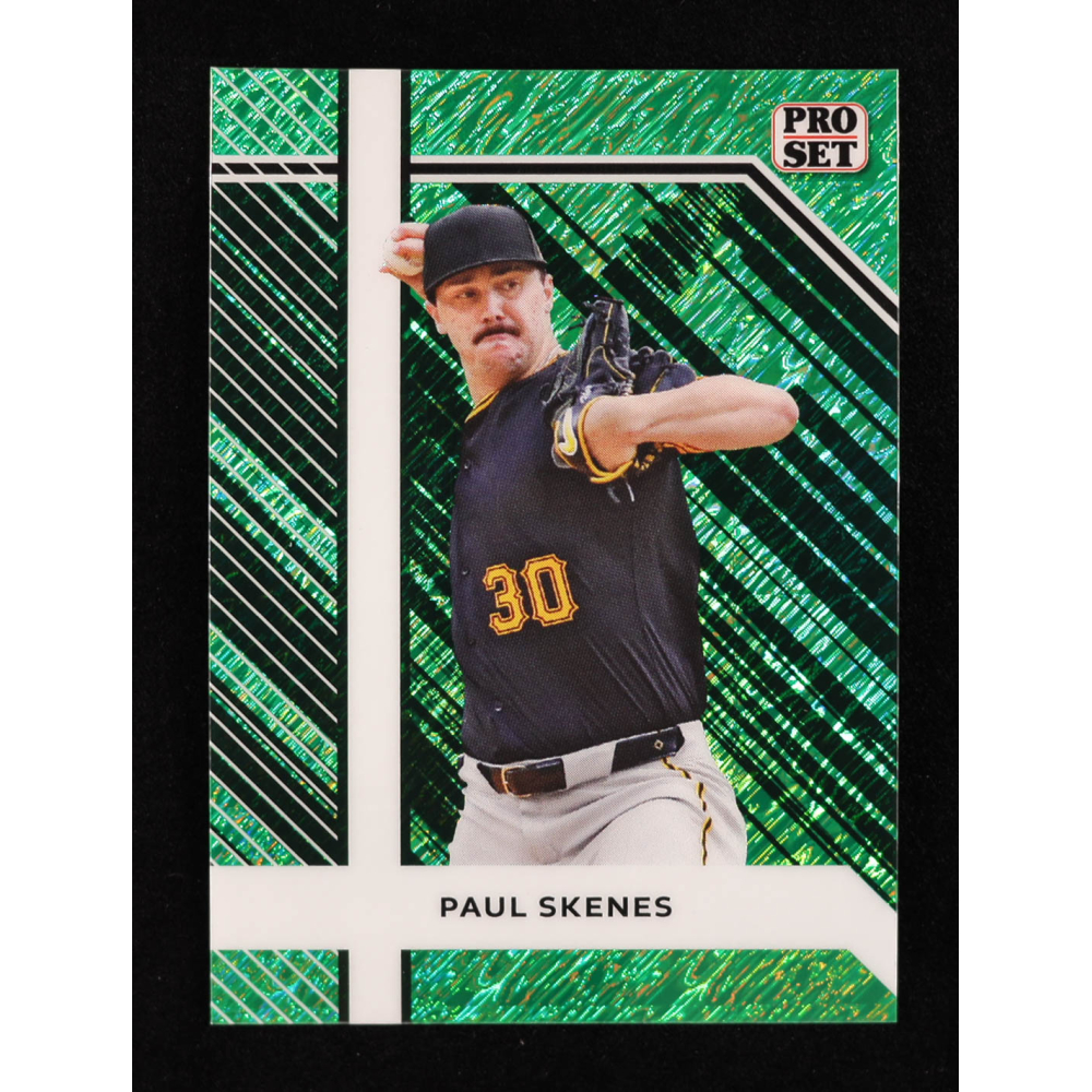 Paul Skenes 2024 Leaf Collective Promo Pro Set Shimmer Green #PSB5 #43/50 RC at PristineAuction.com