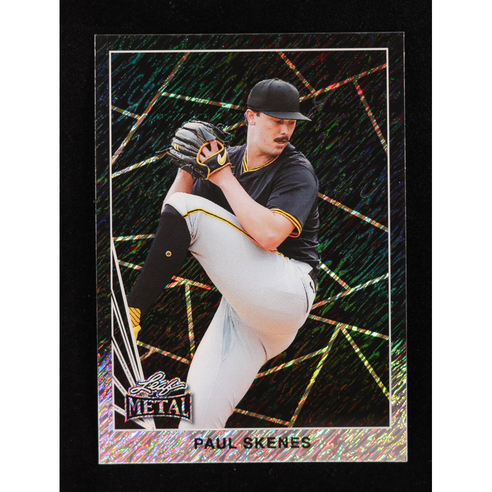 Paul Skenes 2024 Leaf Collective Promo '90 Leaf Shimmer Black #90B5 #25/25 RC at PristineAuction.com