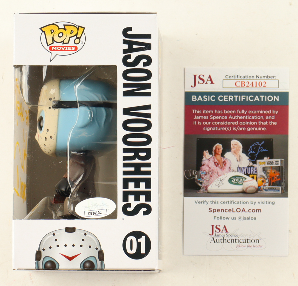 Ari Lehman Signed "Friday the 13th" #01 Jason Voorhees Funko Pop! Vinyl Figure Inscribed "Lord of the Lake!" & "Jason 1" (JSA) at PristineAuction.com Ari Lehman Signed "Friday the 13th" #01 Jason Voorhees Funko Pop! Vinyl Figure Inscribed "Lord of the Lake!" & "Jason 1" (JSA) at PristineAuction.com