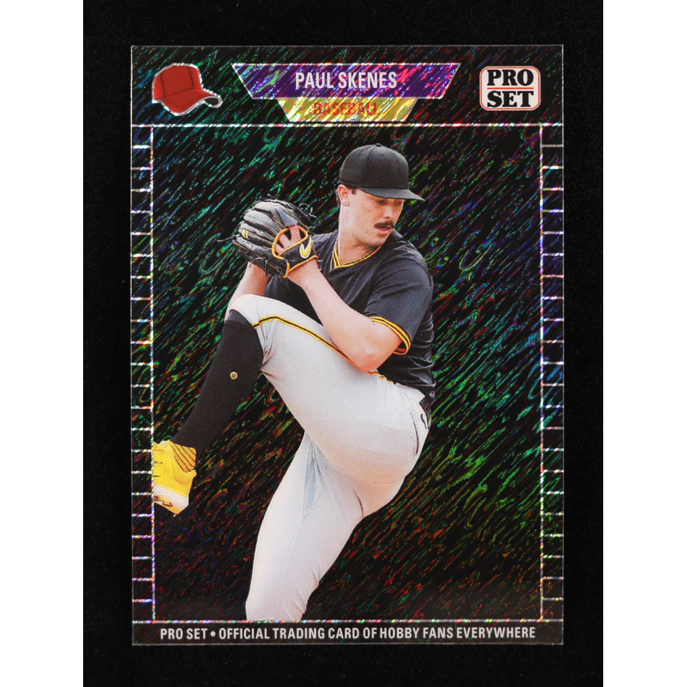 Paul Skenes 2024 Leaf Collective Promo '89 Pro Set Shimmer Black #89B5 #25/25 RC at PristineAuction.com