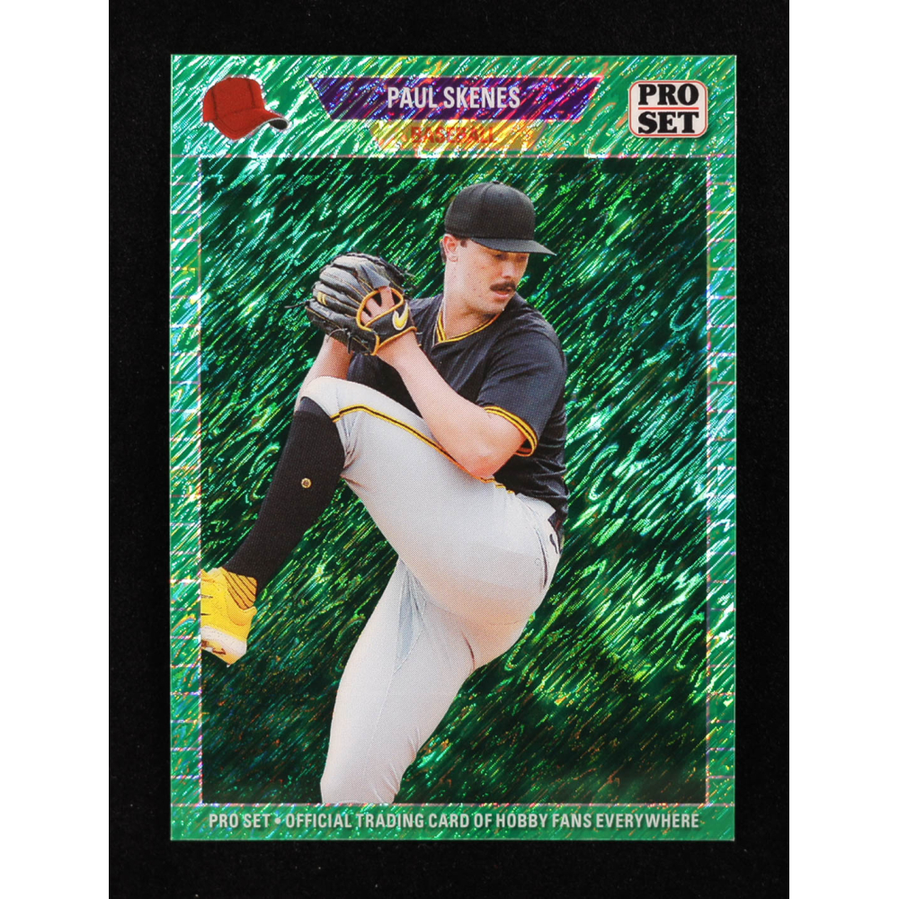 Paul Skenes 2024 Leaf Collective Promo '89 Pro Set Shimmer Green #89B5 #43/50 RC at PristineAuction.com