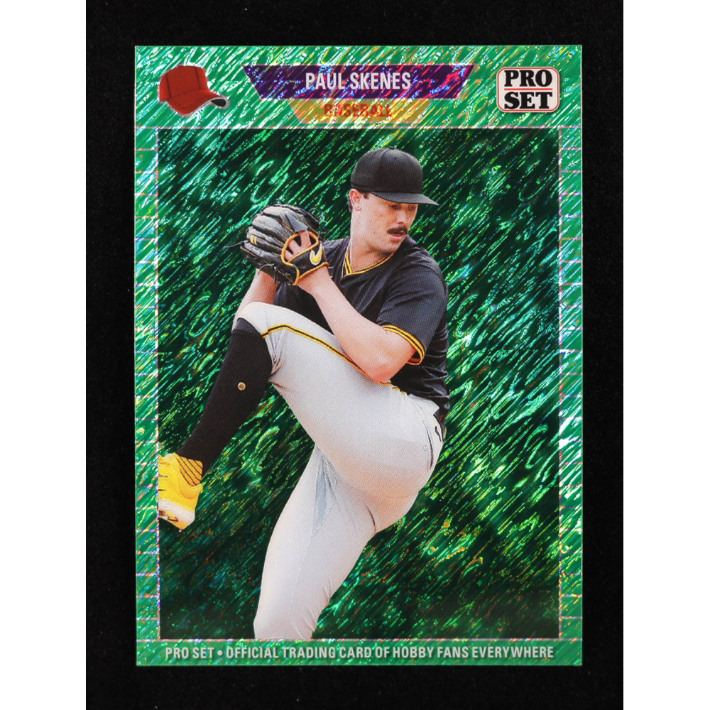 Paul Skenes 2024 Leaf Collective Promo '89 Pro Set Shimmer Green #89B5 #32/50 RC at PristineAuction.com