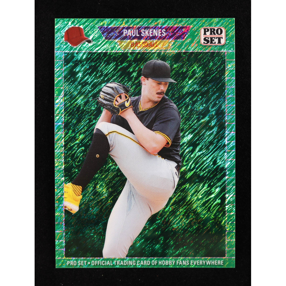 Paul Skenes 2024 Leaf Collective Promo '89 Pro Set Shimmer Green #89B5 #29/50 RC at PristineAuction.com