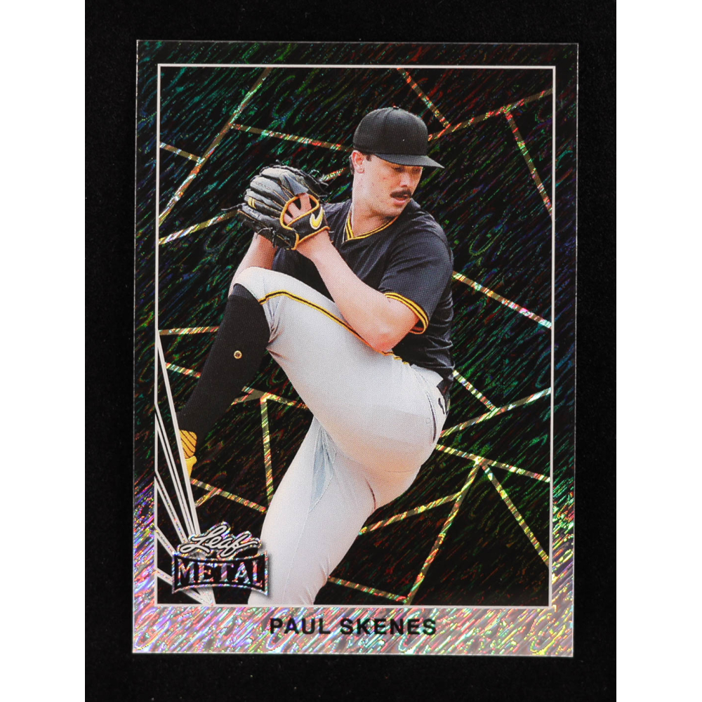 Paul Skenes 2024 Leaf Collective Promo '90 Leaf Shimmer Black #90B5 #14/25 RC at PristineAuction.com