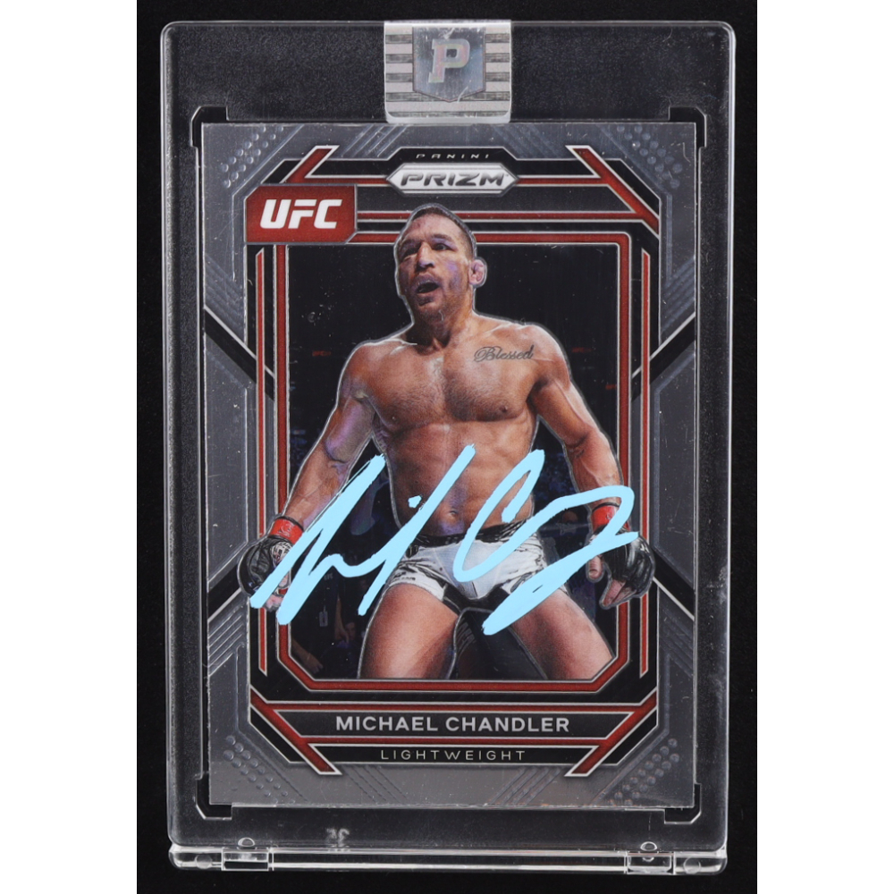 Michael Chandler Signed 2023 Panini Prizm UFC #182 (PA) at PristineAuction.com