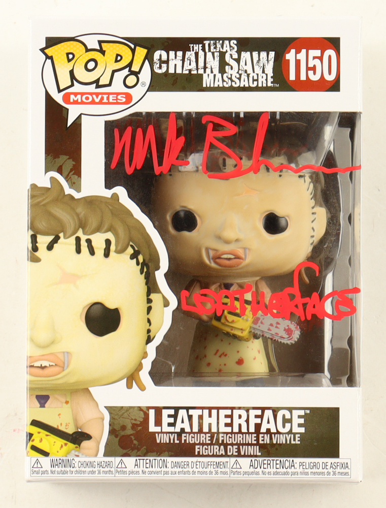 Mark Burnham Signed "The Texas Chainsaw Massacre" #1150 Leatherface Funko Pop! Vinyl Figure Inscribed "Leatherface" (JSA) at PristineAuction.com Mark Burnham Signed "The Texas Chainsaw Massacre" #1150 Leatherface Funko Pop! Vinyl Figure Inscribed "Leatherface" (JSA) at PristineAuction.com