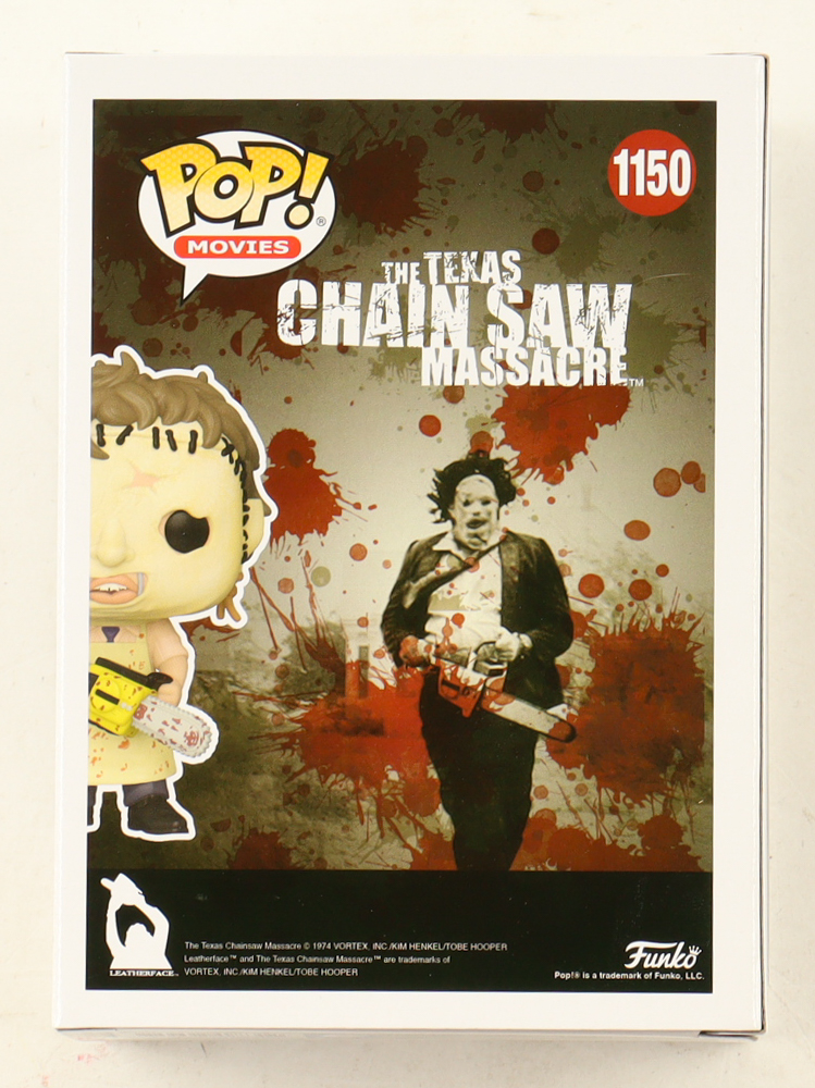 Mark Burnham Signed "The Texas Chainsaw Massacre" #1150 Leatherface Funko Pop! Vinyl Figure Inscribed "Leatherface" (JSA) at PristineAuction.com Mark Burnham Signed "The Texas Chainsaw Massacre" #1150 Leatherface Funko Pop! Vinyl Figure Inscribed "Leatherface" (JSA) at PristineAuction.com