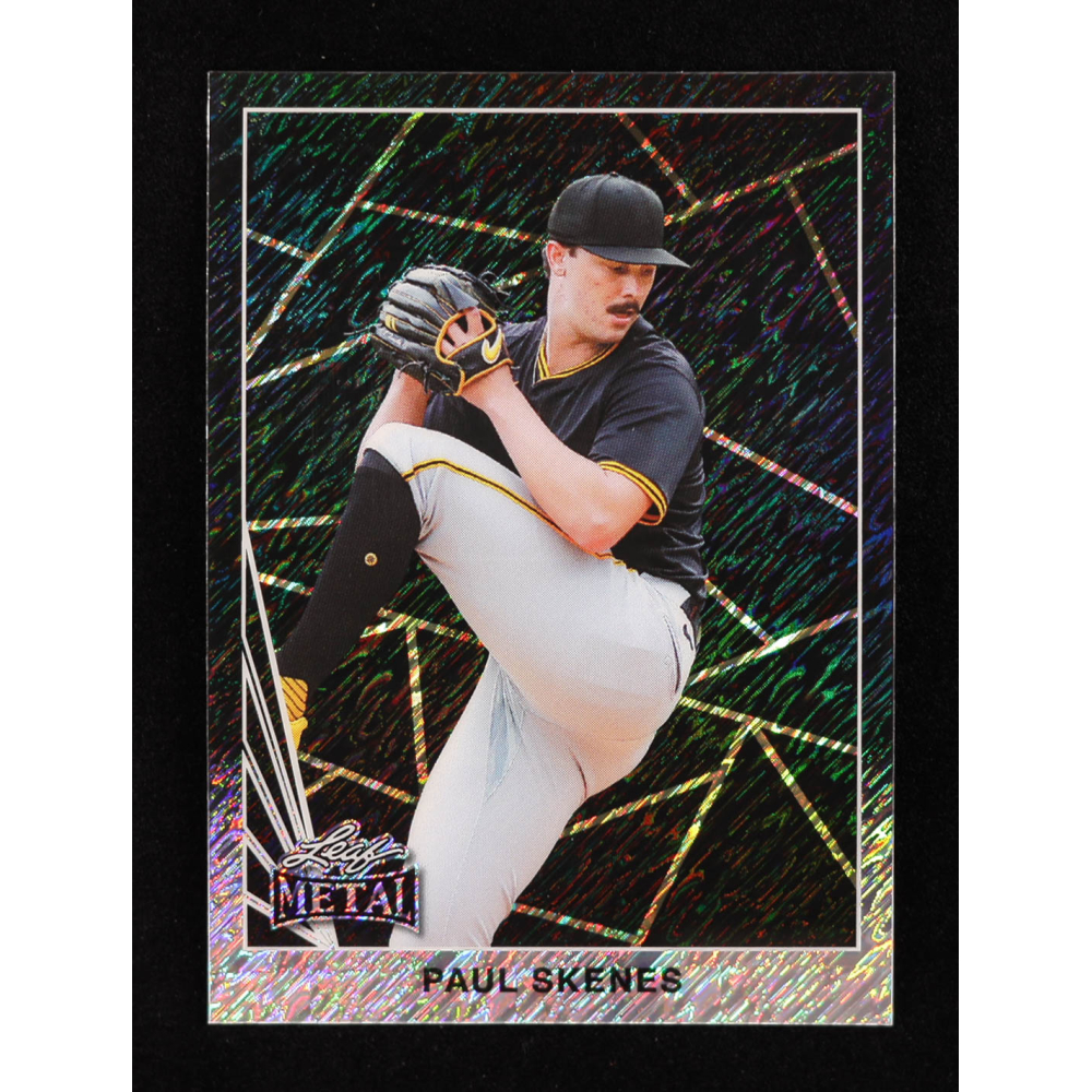 Paul Skenes 2024 Leaf Collective Promo '90 Leaf Shimmer Black #90B5 #01/25 RC at PristineAuction.com