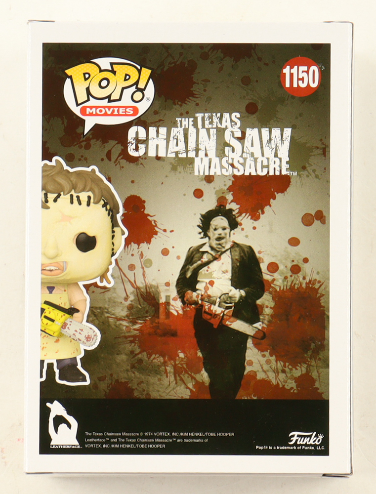 Mark Burnham Signed "The Texas Chainsaw Massacre" #1150 Leatherface Funko Pop! Vinyl Figure Inscribed "Leatherface" (JSA) at PristineAuction.com Mark Burnham Signed "The Texas Chainsaw Massacre" #1150 Leatherface Funko Pop! Vinyl Figure Inscribed "Leatherface" (JSA) at PristineAuction.com
