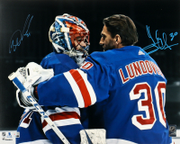 Henrik Lundqvist & Igor Shesterkin Signed Rangers 16x20 Photo (Fanatics) at PristineAuction.com