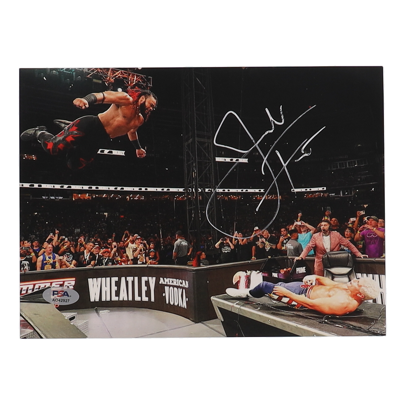 Jacob Fatu Signed WWE 7.5x10 Photo (PSA) at PristineAuction.com Jacob Fatu Signed WWE 7.5x10 Photo (PSA) at PristineAuction.com