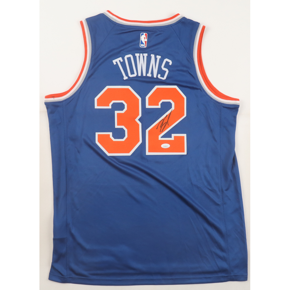 Karl-Anthony Towns Signed Knicks Nike Authentic Jersey (JSA) at PristineAuction.com