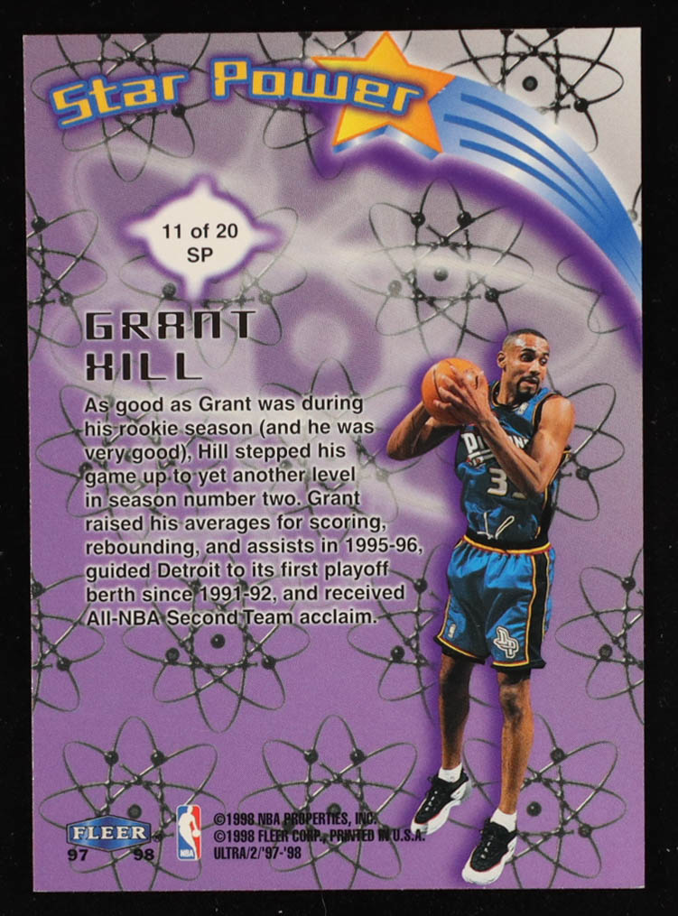 Grant Hill 1997-98 Ultra Star Power #SP11 at PristineAuction.com Grant Hill 1997-98 Ultra Star Power #SP11 at PristineAuction.com