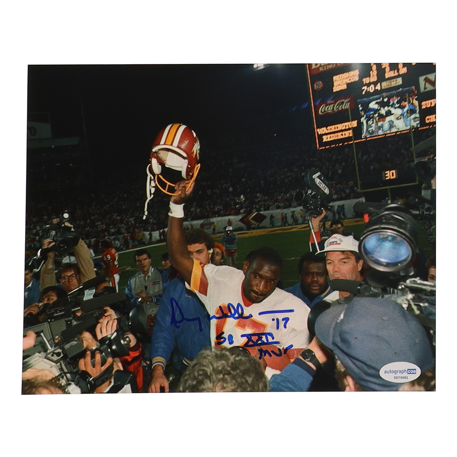 Doug Williams Signed Redskins 8x10 Photo Inscribed "SB XXII MVP" (ACOA) at PristineAuction.com Doug Williams Signed Redskins 8x10 Photo Inscribed "SB XXII MVP" (ACOA) at PristineAuction.com