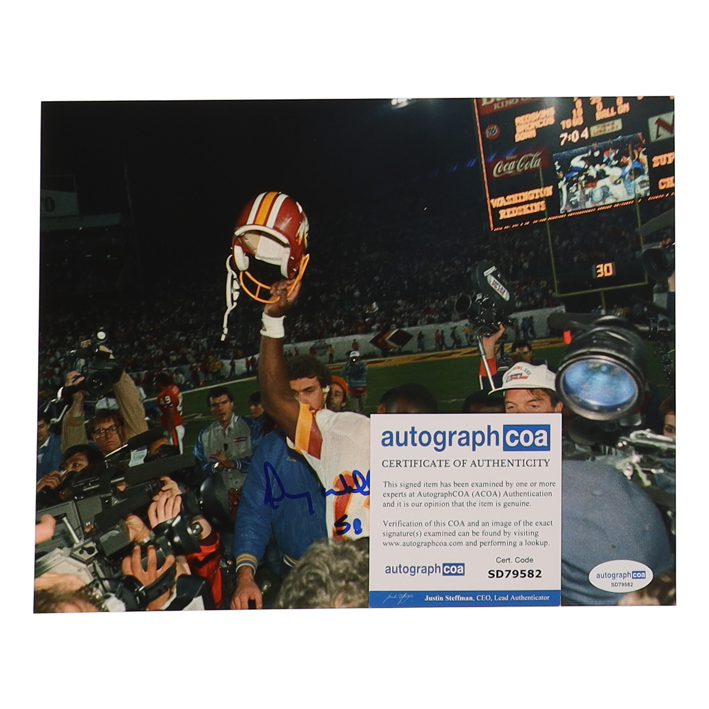 Doug Williams Signed Redskins 8x10 Photo Inscribed "SB XXII MVP" (ACOA) at PristineAuction.com Doug Williams Signed Redskins 8x10 Photo Inscribed "SB XXII MVP" (ACOA) at PristineAuction.com