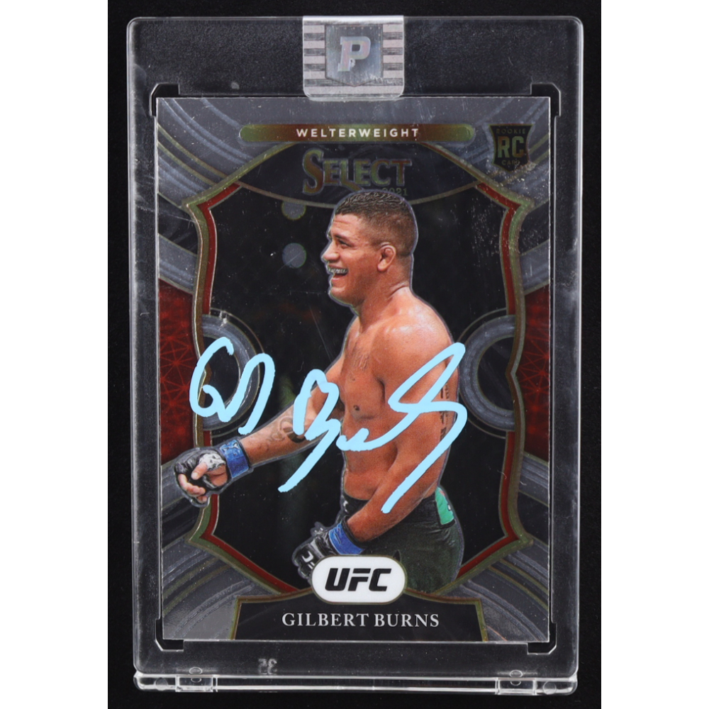 Gilbert Burns Signed 2021 Select UFC #34 RC (PA) at PristineAuction.com