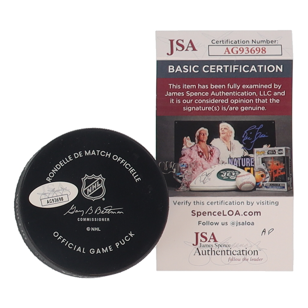 Adam Pelech Signed Islanders 50th Anniversary Game Hockey Puck with Display Case (JSA) at PristineAuction.com Adam Pelech Signed Islanders 50th Anniversary Game Hockey Puck with Display Case (JSA) at PristineAuction.com