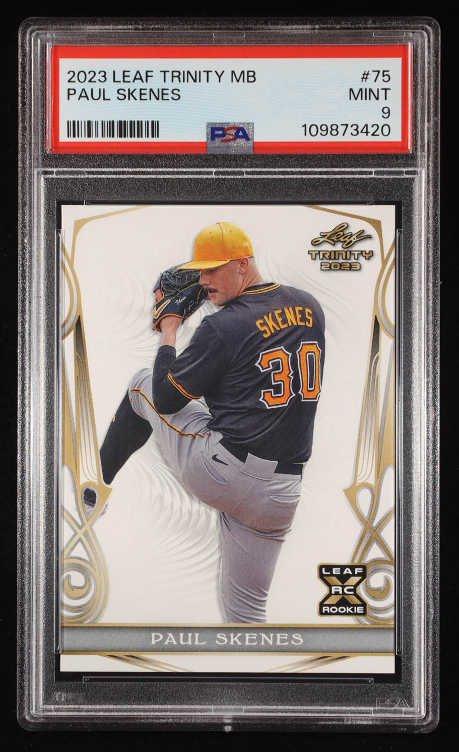 Paul Skenes 2023 Leaf Trinity Mega Box #75 RC (PSA 9) at PristineAuction.com Paul Skenes 2023 Leaf Trinity Mega Box #75 RC (PSA 9) at PristineAuction.com