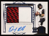 Desmond Ridder 2022 Leaf Trinity Patch Autographs Navy #PADR1 RC #20/49 at PristineAuction.com