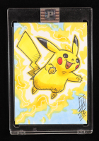 Pikachu | Pokemon | Original Art Sketch Card by Tom Hodges (1/1 Original Art) at PristineAuction.com